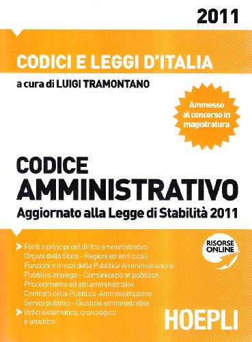 Codice amministrativo 2011 Codice amministrativo 2011