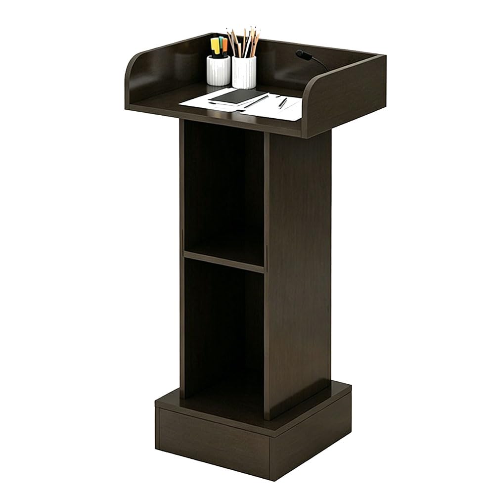 HGTRH Podium, Podium Stand Lectern Lecterns & Podiums Wooden Podium Pulpit Podium Classroom Podium Black walnut