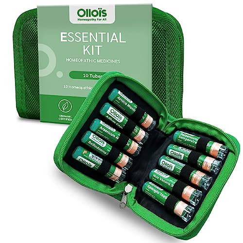 OLLOIS Essential Kit 10 Organic Lactose-Free Vegan Homeopathic Remedies