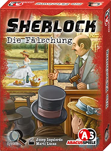 ABACUSSPIELE 48213 – Juego de Cartas Sherlock – La falsificación de Crimen