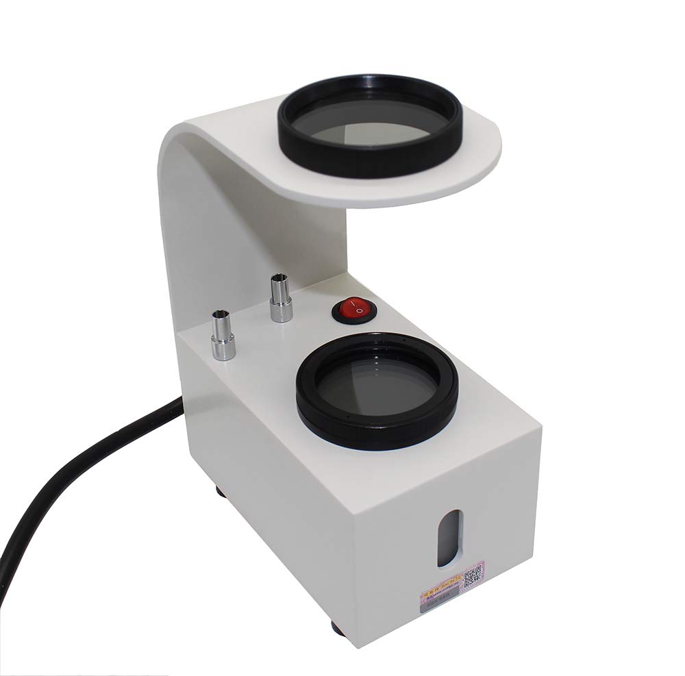 Jieotwice Desktop Magnifier Gem Identification Tool Jewelry Tabletop Polariscope with Gem Clip