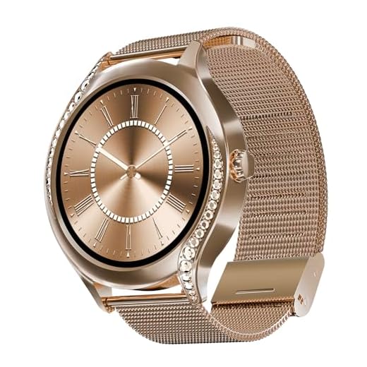 boAt Enigma Gem Women's Luxury Smart Watch w/ 1.19” (3.02cm) AMOLED Display, Emergency SOS Live Location Sharing, Watch Face Studio, QR Tray, BT Calling, 700+ Active Mode, HR & SpO2 (Rose Gold)