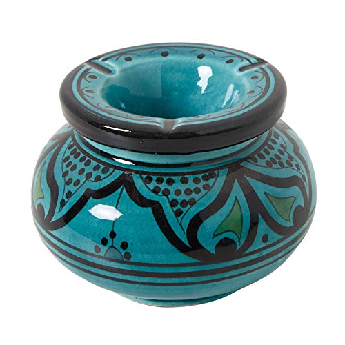 Buddy's Bar Windaschenbecher Romeo - Glas Aschenbecher Matt Schwarz 9,5x9,5x8cm