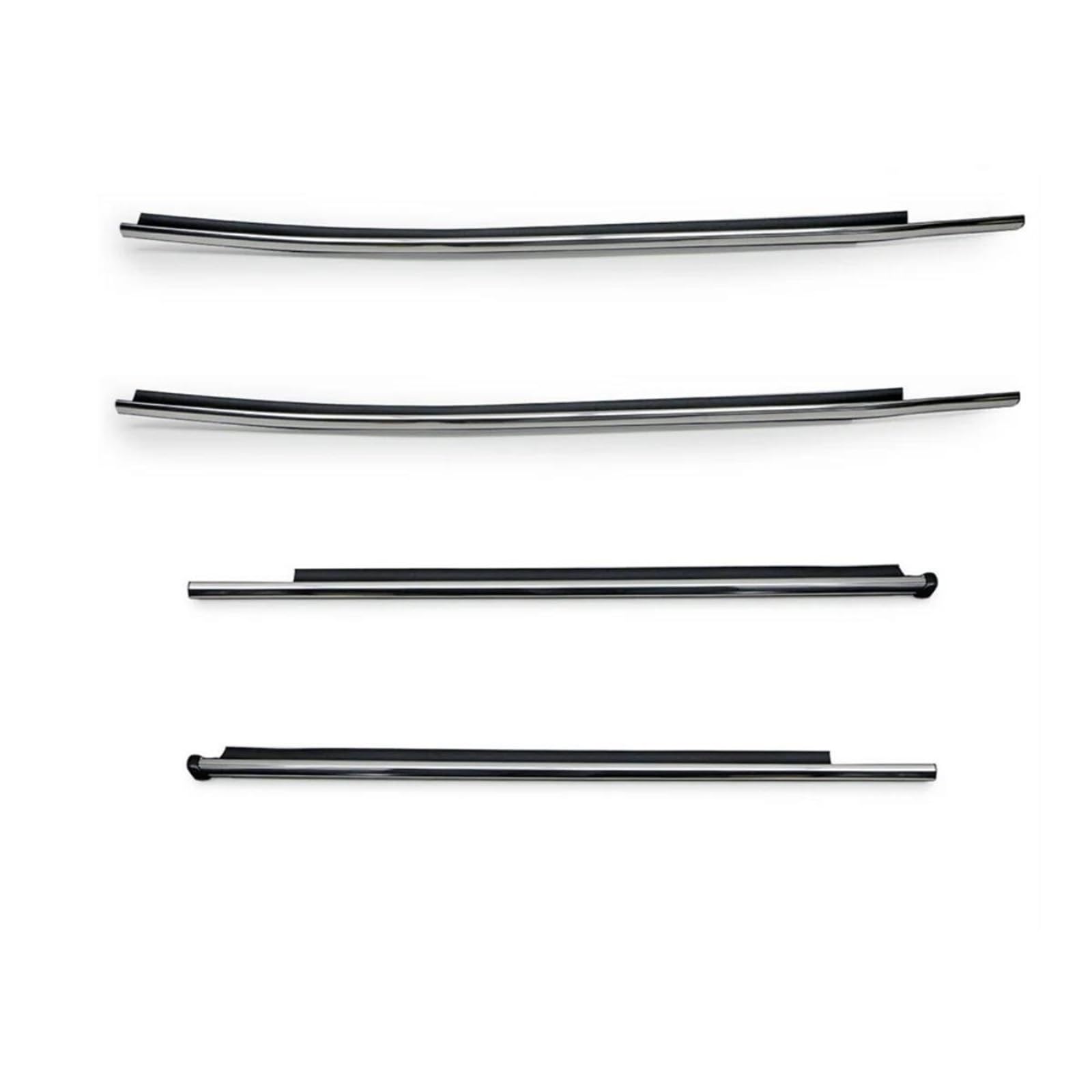 Yeskit Onecolor 4Pcs Car Window Weatherstrip For Toyota For Hilux 2016-2020 Moulding Trim Compartment