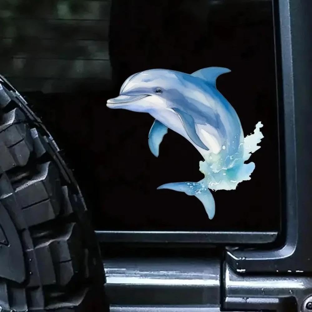 Adesivi Per Auto Dolphin Decalcomanie In Vinile Resistenti Ai Graffi Impermeabili Per Veicoli/motociclette(B,50CM)