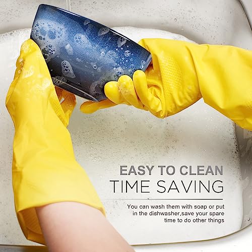 Meky Bowl Set, 6.5Inch Porcelain Cereal Bowls 34Oz Set Of 6, Salad Dessert Pasta Fruit Soup Ice Cream Bowls For Kitchen, Sea Blue #TOP3