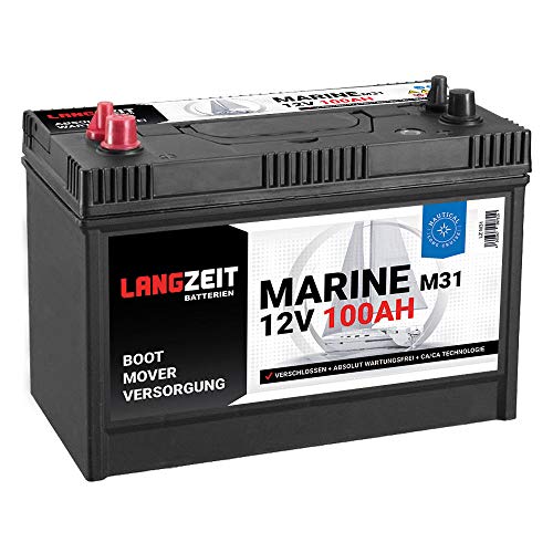 Preisvergleich Produktbild Boot Batterie 100AH Bootsbatterie Versorgungbatterie Mover Solar