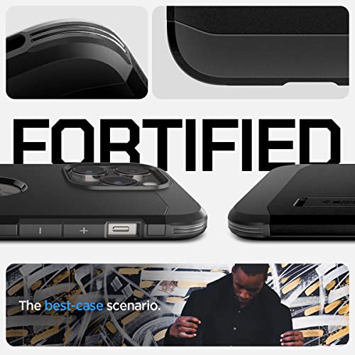 Spigen Tough Armor MagFit Case for iPhone 14 Pro Max, Compatible with MagSafe Accessories - Black - Image 3