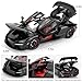 LOVEPOSELY 1:24 Scale Car Model Compatible for Collectible McLaren Senna Super Sports Car Toys, Zinc Alloy Pull Back Toy Vehicle with Sound and Light for Adult Boys Girls 3 4 5 6 7 8 (Black)