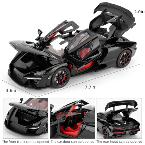 Modelo de Auto McLaren Senna 1:24 Pull Back con Luz y Sonido miniatura 2