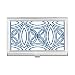 Blue Talavera Ilustration Decorative Pattern Business Card Holder Case Pocket Box Wallet
