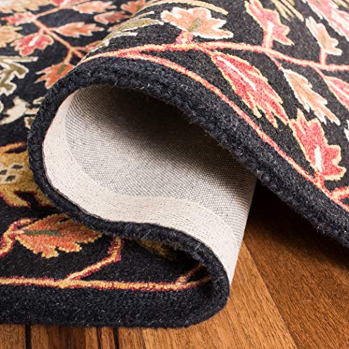 Tapete decorativo de lana SAFAVIEH 2' x 3' rojo y negro miniatura 5