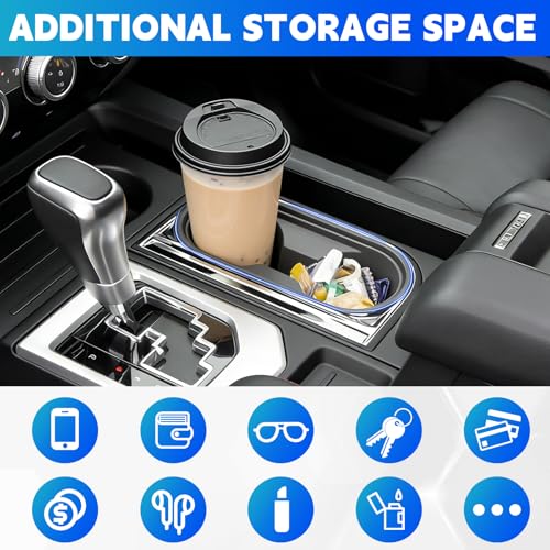 Inserto para portavasos compatible con Toyota Tundra 2014-2021 miniatura 4