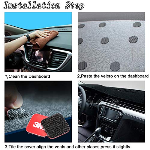 Hanlanka Dashboard Cover For Chevrolet Silverado 1500 2500 3500 1999-2006 Avalanche Chevy Tahoe Suburban Gmc Sierra Yukon Dash Cover Mat(Premium Carpet, Black) #TOP6