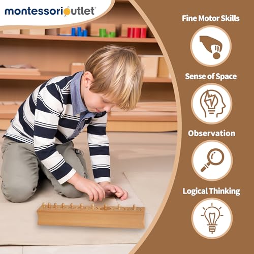 Image of MONTESSORI OUTLET Cylinder Block (Part 2) for Children Aged 3-6 Montessori Education at School and Home