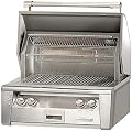 Alfresco ALXE-30-NG 30" Standard Built-In Grill Natural Gas with 77000 BTUH and Integrated Rotisserie System with Built-In Motor in Stainless