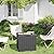 LHBGO 32 Gallon Deck Box Lockable Resin Indoor Outdoor Storage Box waterproof Outdoor Container for Patio Furniture, Pool Accessories, Cushions, Garden Tools, Sports Equipment