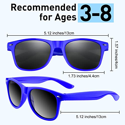 Morcheiong 8/16/32/48 Pack Kids Neon Color Sunglasses, Sunglasses Party Favor Goody Bag Fillers for Birthday Beach Pool Party2