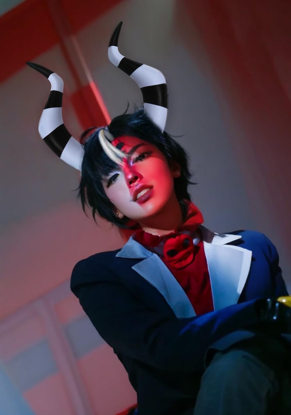 DAZCOS Cosplay Horns with Clips Devil Headband Anime Costume Accessories for Halloween
