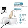 Hearing Aids for Seniors,Rechargeable Hearing Aids with Noise Cancelling,Adjustable Volume Control,One Pair He-aring Assist Devices with Charging Box(White)