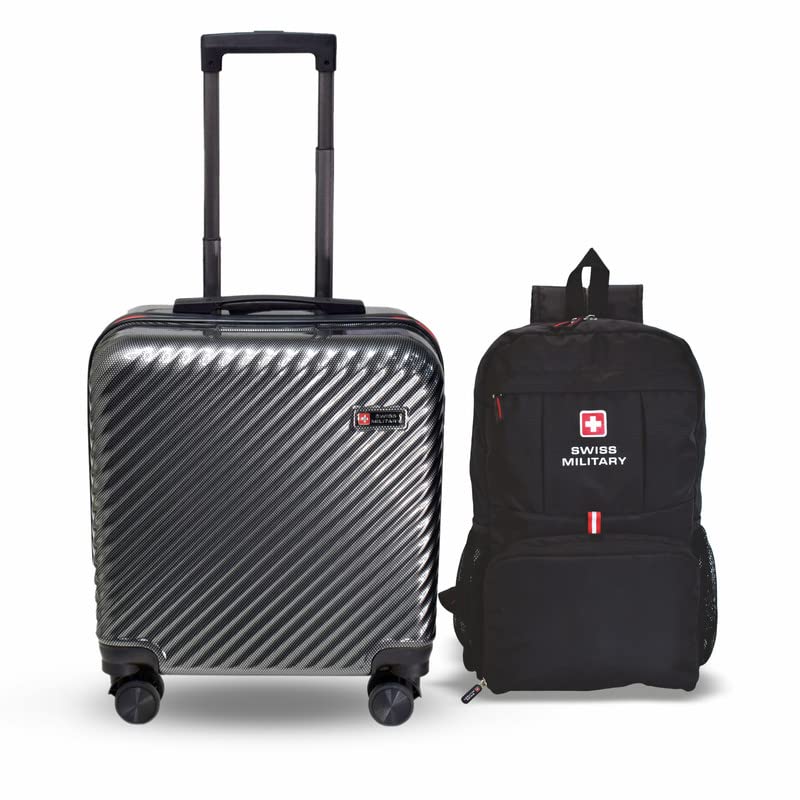 Swiss Military Combo of (LTB8_LBP6) 39L Laptop Overnighter Trolley & Black Foldable 13.2L Laptop Backpack,Combination Loc... - Review, Price and Buying Guide
