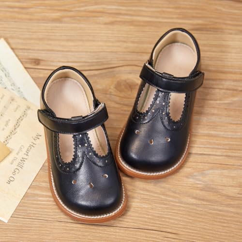Image of GINFIVE Toddler Girls Mary Jane School Oxford Dress Flat Shoes for Wedding
