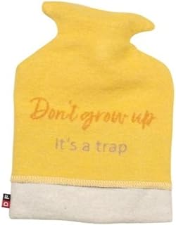 David Fussenegger Bolsa de agua caliente "Don't grow up", 0,8 l, 18 x 28 cm, color amarillo