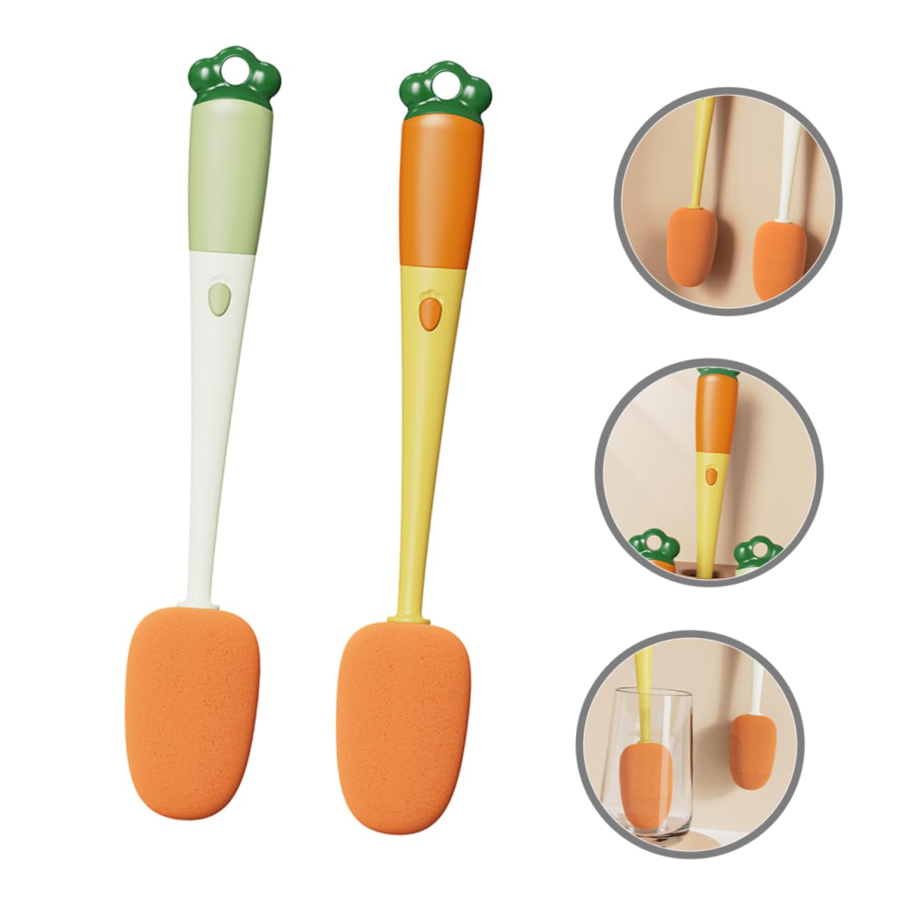 Healvian 8pezzi Spazzole Per Bottiglie Multifunzionale Per Tazze e Borracce Facile Tè Colori