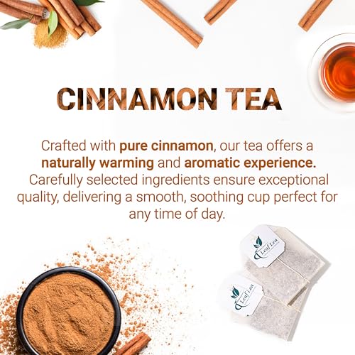 Image of LeafLea Cinnamon Tea Bags, Bold Ground Cinnamon Spice, Sugar-Free, 80 Count