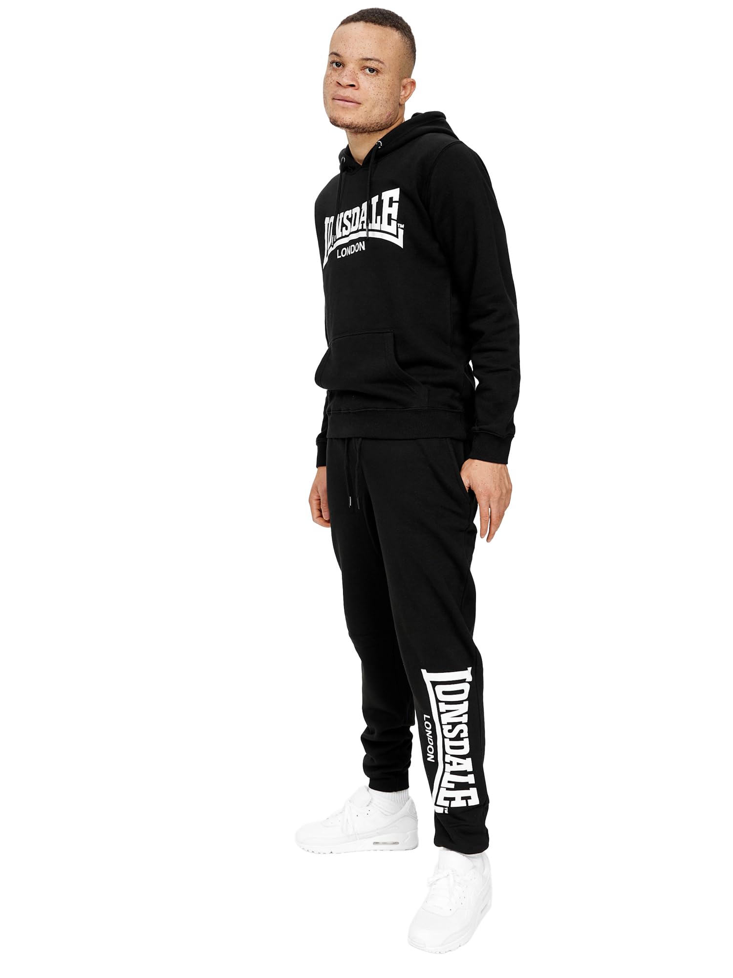 Lonsdale men's tracksuit with hood slim fit CLOUDY 3XL