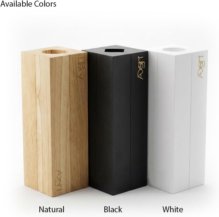 Unique Design | Dominos Set & 4 Wooden Racks/Trays | Double 6 Dominoes Portable Travel Set | Double Six Dominoes Set 4 Tiles Holders | 28 Tiles Dominos Set for Family Games | Solid Wood Black