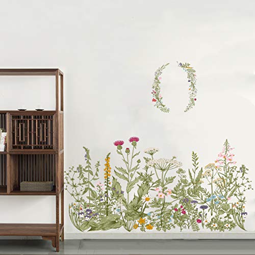 Vinilo decorativo floral removible para pared miniatura 2