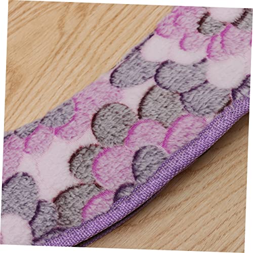 Healeved Flanell Toilettendeckelabdeckung Toilettensitzabdeckung Reißverschluss Toilettensitzkissen Toilettenmatte Lila Sitz Reißverschluss Toilettensitzauflage Toilettensitzwärmer – Bild 5