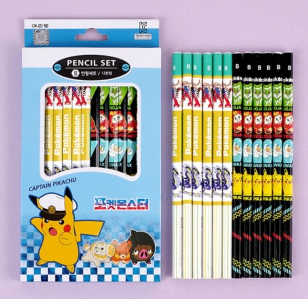 Lápices Pikachu de grafito, pack x12 miniatura 4