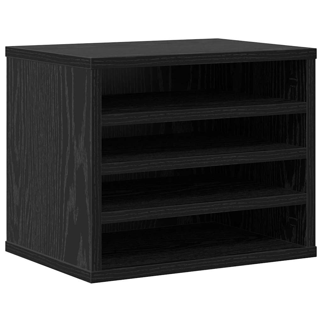 Organizer na biurko drewno inżynieryjne dąb czarny 36 x 26 x 29,5 cm