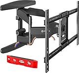 DISEÑO AJUSTABLE: El soporte articulado es ultra delgado y extendible desde 5.4 cm hasta 48 cm de la pared.