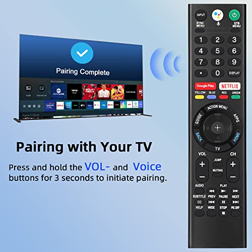 Image of for Sony-TV-Remote-Voice, Replacement for Sony Bravia Remote RMF-TX310U for All OLED LED Smart TVs with Voice Control, 1-Year Warranty