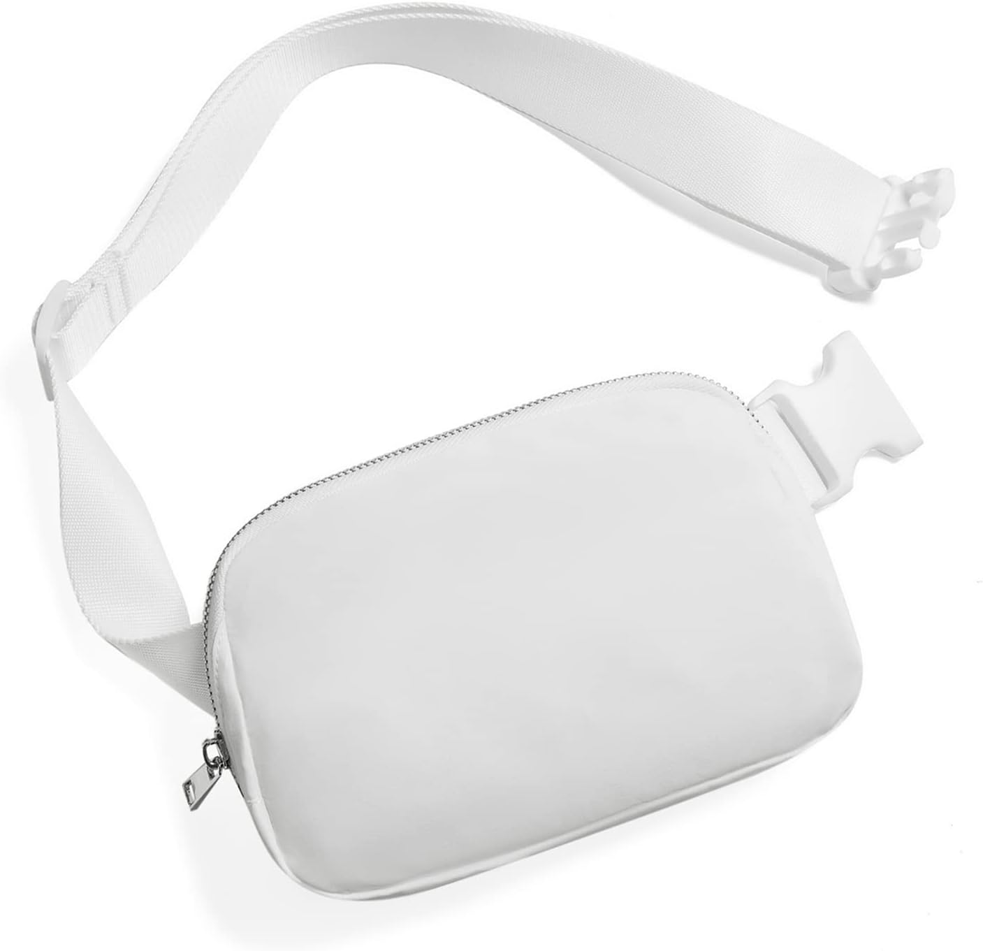 Belt Bag for Women Fanny Pack Crossbody Bags for Women Fashion Waist Packs with Adjustable Strap Gifts for Teenage Girls Women Men (White)