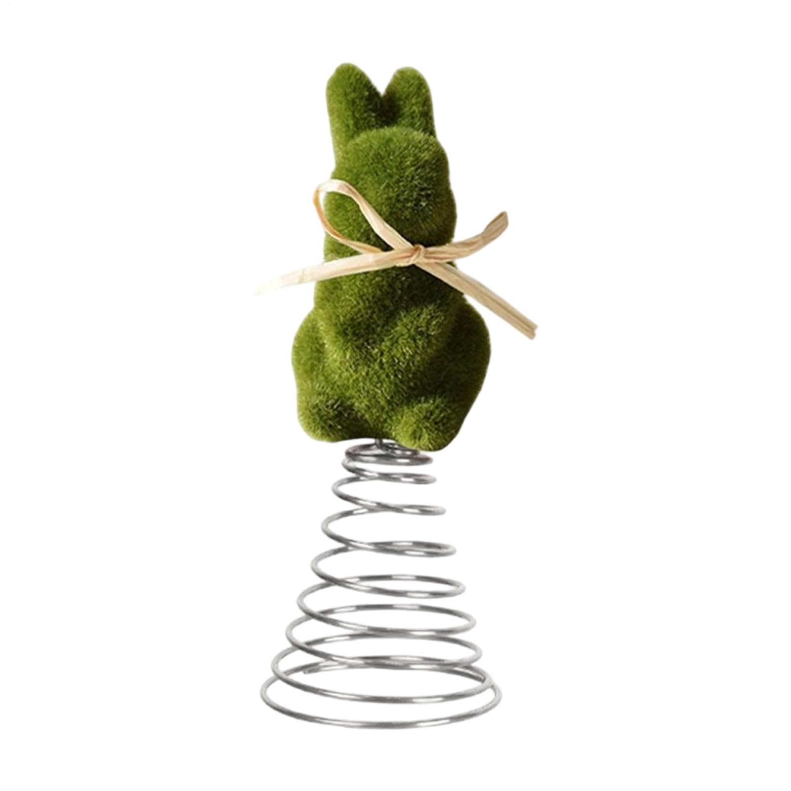 Cimier de lapin de Pâques, décoration saisonnière floquée pour maison, ferme et fête familiale
