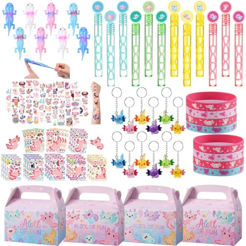 Vanblue Axolotl Party Favors Goodie Bag Stuffers for Kids