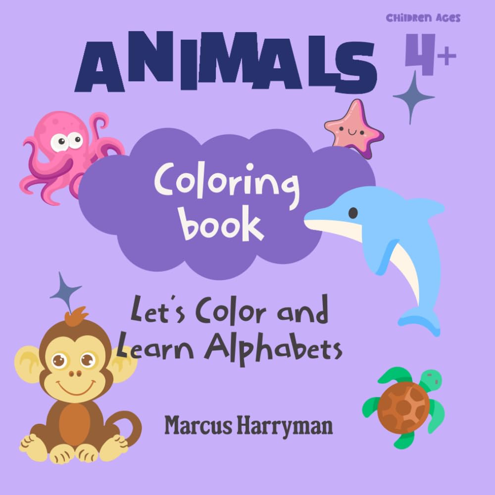 Color and Learn Alphabets: Animal Coloring Book