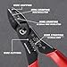 GOLD DEER 4 in 1 Wire Crimper Stripper 7 Inches Compact Wire Stripper Multi Purpose Electricians Pliers Professional Electrical Cable Stripping Crimping Tool 12-20 AWG Wire for Household Industrial