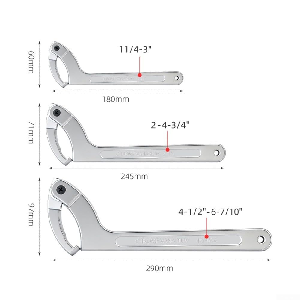 Clé à molette réglable pour tuyaux et systèmes de chauffage avec têtes interchangeables pour automobile et atelier