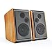 Wohome Bookshelf Speakers 60W Powered Bluetooth Active Home Theater Speaker (Pair, Wooden Enclosure, Wood Color, 4 Inch Driver, Model BT-106)