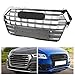 XGCLZBJ Parrilla De Parachoques Delantero De Coche para Audi Q5 SQ5 2018 2019 Parrilla Delantera De Carreras AleróN De Parrilla Superior,Cromo Gris