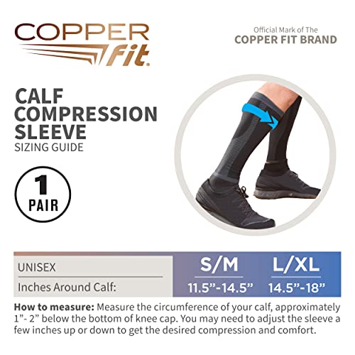 Copper Fit CFCALFLXL6 Calf Compression Sleeves thumb #2