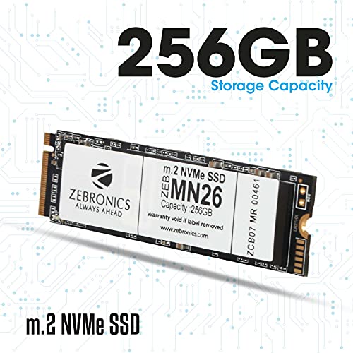 ZEBRONICS ZEB-MN26 256GB M.2 NVMe Solid State Drive (SSD), with 1900MB/s Read Speed, PCIe Gen 3.0, Next Level Performance, Ultra Low Power... - Image 2