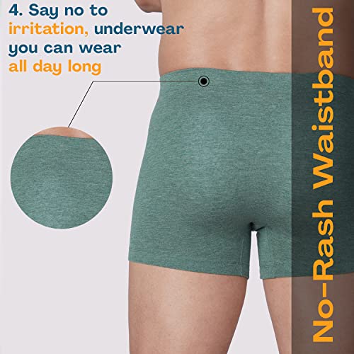 Image of GLOOT Men's Cotton Blend Modern Solid Trunks
