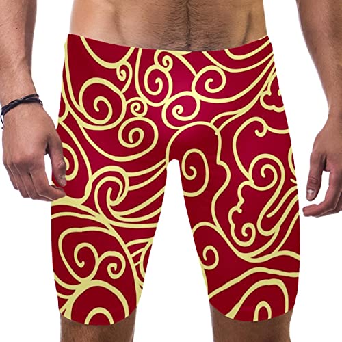 Bañador de natación largo para hombre ideal para entrenar en piscina y carreras largas