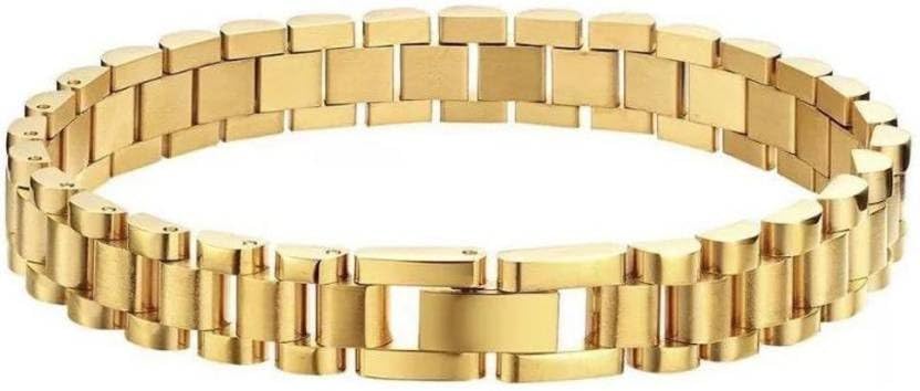 VIEN Stylish Gold Plated Stainless Steel Watch Band Link Bracelet Wristband for Men Women Retro Vintage Old Style Presidential Bracelet (B0C9DTD8TJ) Amazon Price History, Amazon Price Tracker